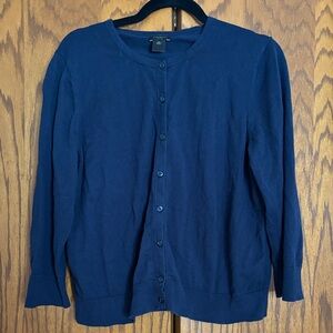 Ann Taylor Factory Navy Blue Cardigan